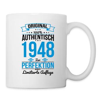 75ème anniversaire - Original 1948 100% authentique - Mug blanc - blanc - Droite