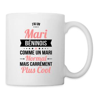 J'ai un mari Béninois plus cool - Mug blanc - blanc - Droite