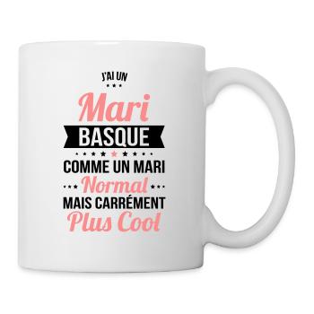 J'ai un mari Basque plus cool - Mug blanc - blanc - Droite