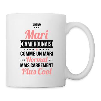 J'ai un mari Camerounais plus cool - Mug blanc - blanc - Droite