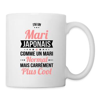 J'ai un mari Japonais plus cool - Mug blanc - blanc - Droite