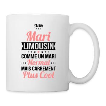 J'ai un mari Limousin plus cool - Mug blanc - blanc - Droite