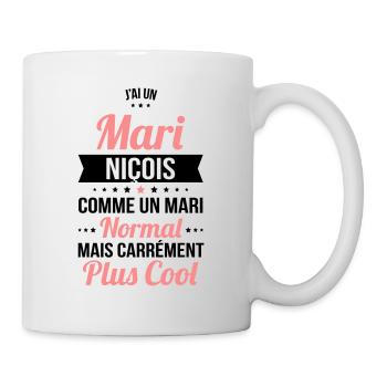 J'ai un mari Niçois plus cool - Mug blanc - blanc - Droite