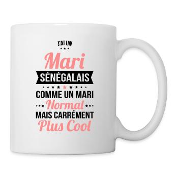 J'ai un mari Sénégalais plus cool - Mug blanc - blanc - Droite