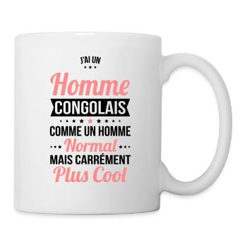 J'ai un homme Congolais plus cool - Mug blanc - blanc - Droite
