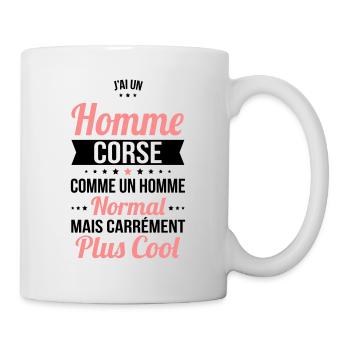 J'ai un homme Corse plus cool - Mug blanc - blanc - Droite
