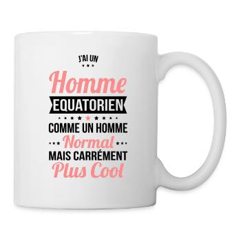 J'ai un homme Equatorien plus cool - Mug blanc - blanc - Droite