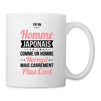 J'ai un homme Japonais plus cool - Mug blanc - blanc - Droite