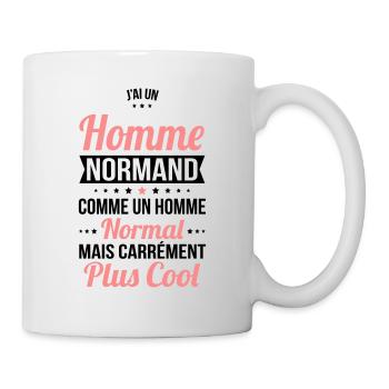 J'ai un homme Normand plus cool - Mug blanc - blanc - Droite