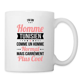 J'ai un homme Tunisien plus cool - Mug blanc - blanc - Droite