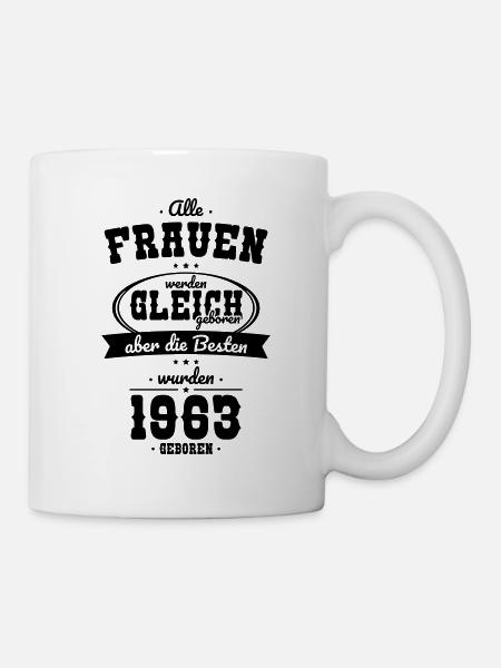 60. Geburtstag - Die Besten wurden 1963 geboren - Tasse - Weiß