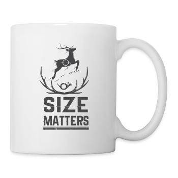 Jagen Jagdspruch & Jäger Geschenkidee - Tasse - Weiß - Rechts