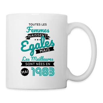 Anniversaire 40 ans - Meilleures nées Mai 1983 - Mug blanc - blanc - Droite