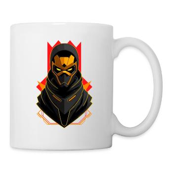 Goldener Roboter - Tasse - Weiß - Rechts