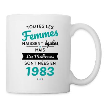 Anniversaire 40 ans - Meilleures sont nées en 1983 - Mug blanc - blanc - Droite