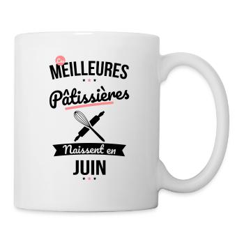 Les meilleures pâtissières naissent en Juin - Mug blanc - blanc - Droite