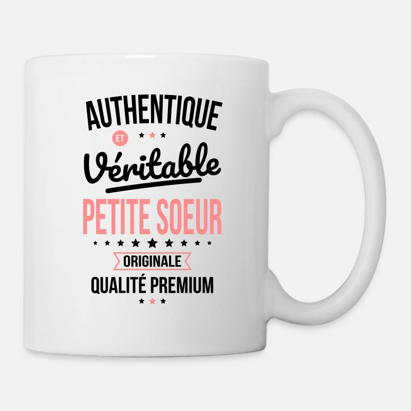 Authentique et véritable Petite Soeur - Cadeau - Mug blanc - blanc