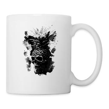 Fruit d’ananas effrayant - Mug blanc - blanc - Droite