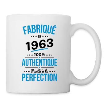 Anniversaire 60 ans - Fabriqué en 1963 - Mug blanc - blanc - Droite