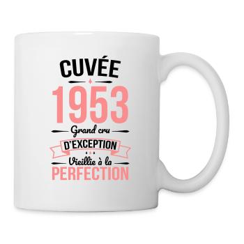 Anniversaire 70 ans - Cuvée 1953 - Cadeau Humour - Mug blanc - blanc - Droite