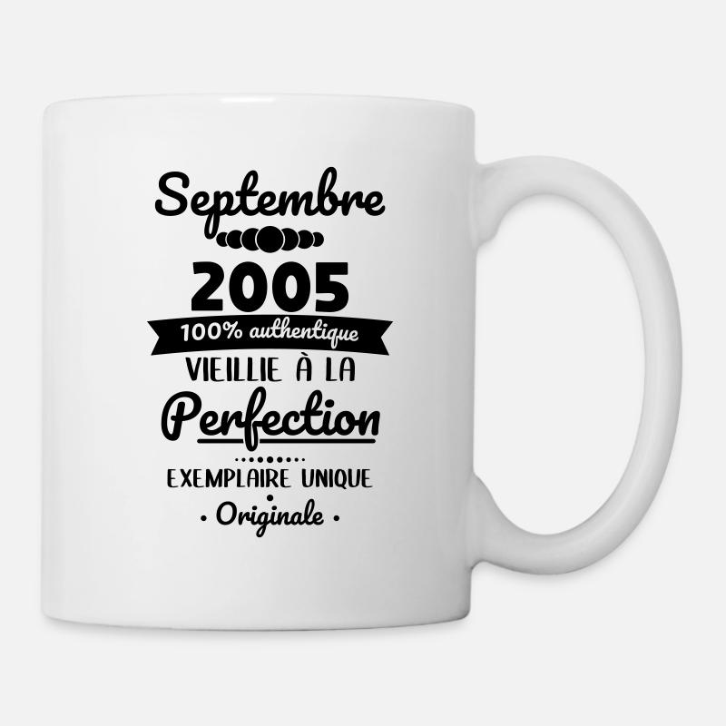 Anniversaire 20 ans - Septembre 2005 Originale - Mug blanc - blanc