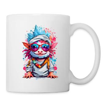 Coole Axolotl - Tasse - Weiß - Rechts