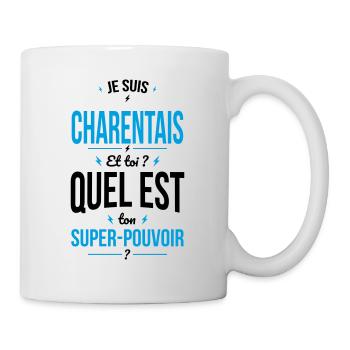 Je suis Charentais - Super-pouvoir - Cadeau Humour - Mug blanc - blanc - Droite