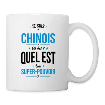 Je suis Chinois - Super-pouvoir - Cadeau Humour - Mug blanc - blanc - Droite