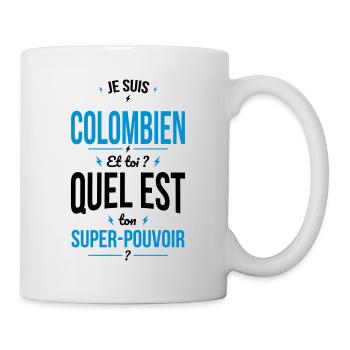 Je suis Colombien - Super-pouvoir - Cadeau Humour - Mug blanc - blanc - Droite