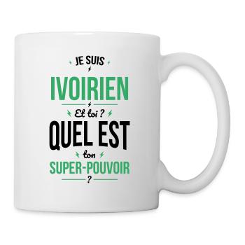 Je suis Ivoirien - Super-pouvoir - Cadeau Humour - Mug blanc - blanc - Droite