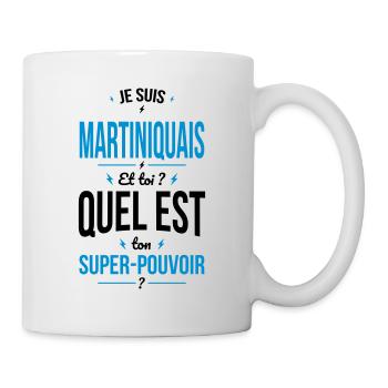 Je suis Martiniquais - Super-pouvoir - Humour - Mug blanc - blanc - Droite