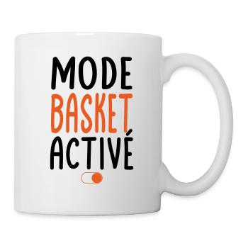 Mode Basket activé - Idée cadeau - Mug blanc - blanc - Droite
