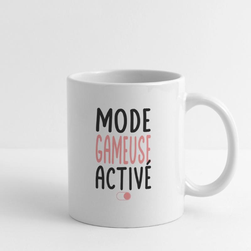 Mode Gameuse activé - Idée cadeau Mug blanc