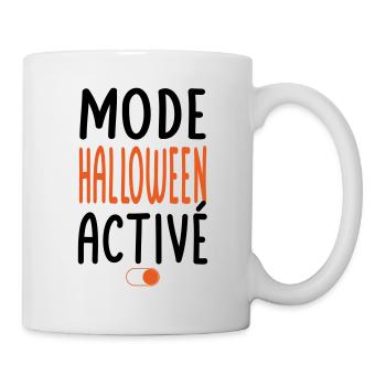 Mode Halloween activé - Idée cadeau - Mug blanc - blanc - Droite