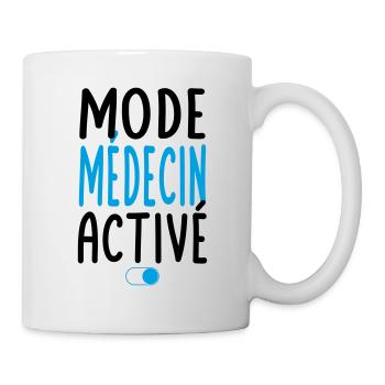 Mode Médecin activé - Idée cadeau - Mug blanc - blanc - Droite