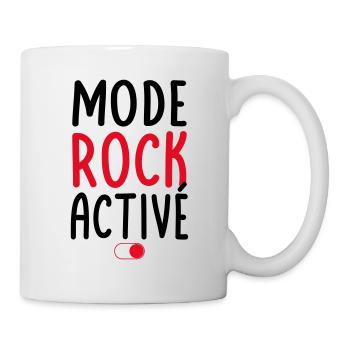 Mode rock activé - Idée cadeau - Mug blanc - blanc - Droite
