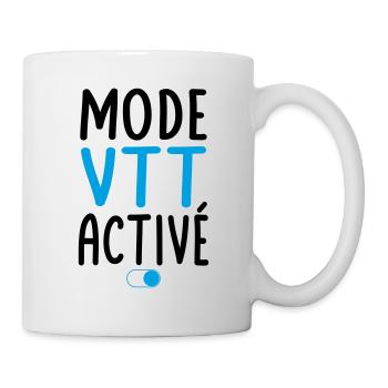 Mode VTT activé - Idée cadeau - Mug blanc - blanc - Droite