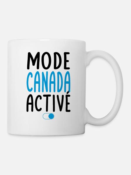 Mode Canada Activé - Idée Cadeau - Mug blanc - blanc