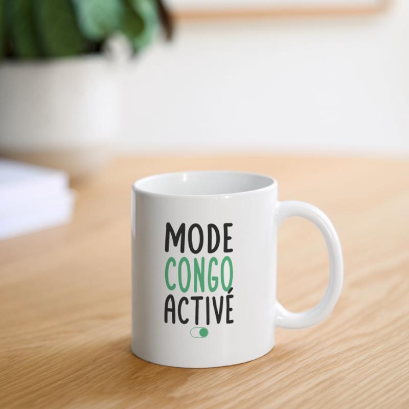 Mode Congo Activé - Idée Cadeau Mug blanc