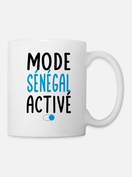 Mode Sénégal Activé - Idée Cadeau - Mug blanc - blanc