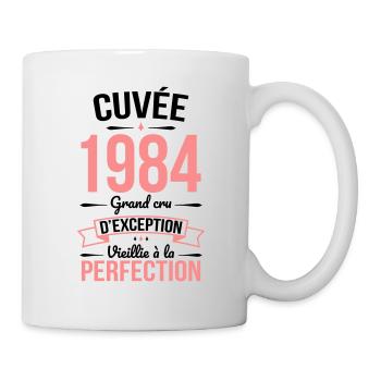Anniversaire 40 ans - Cuvée 1984 - Cadeau Humour - Mug blanc - blanc - Droite