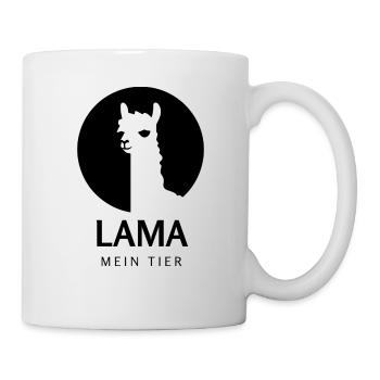 Lama - Mein Tier - Tasse - Weiß - Rechts