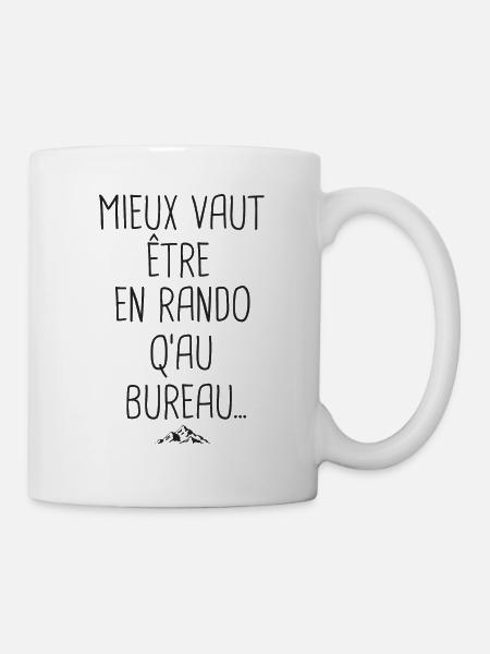 Randonnée humour cadeau homme femme randonnee - Mug blanc - blanc