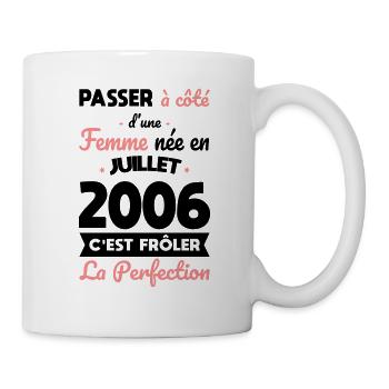 Birthday 18 years old - Born in July 2006 - Mug - white - Right