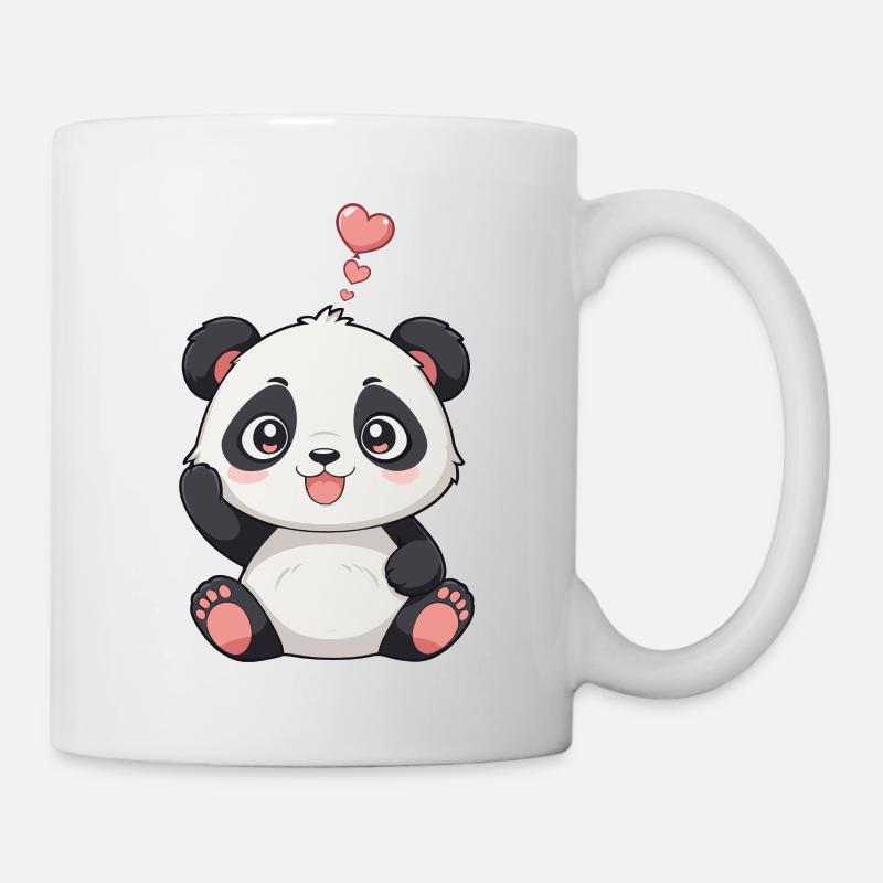 Panda mignon - Mug blanc - blanc