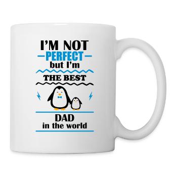 Ich bin nicht perfekt, aber der beste Papa der Wel - Tasse - Weiß - Rechts