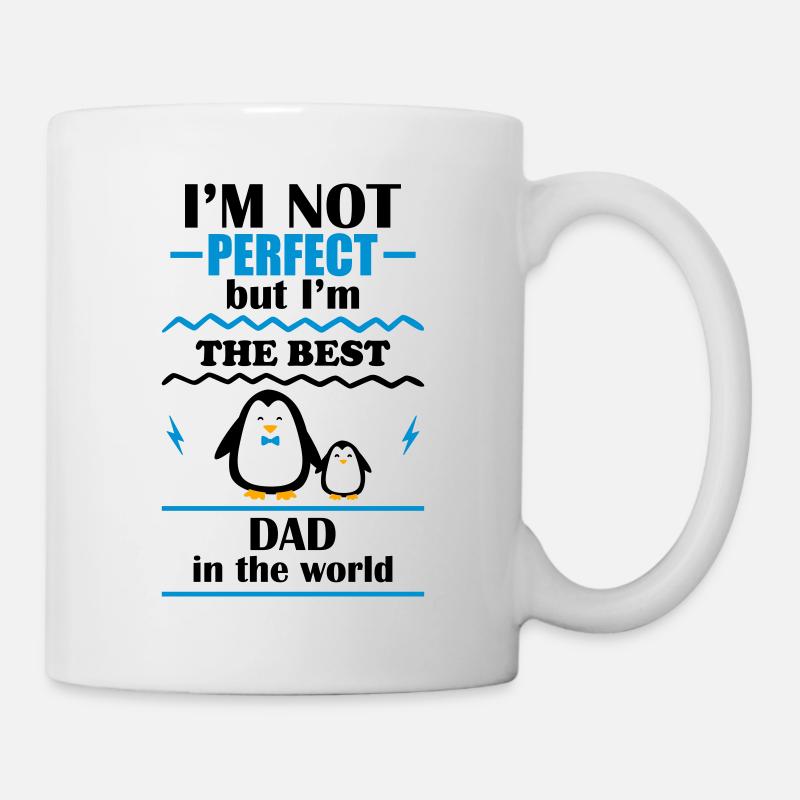Ich bin nicht perfekt, aber der beste Papa der Wel - Tasse - Weiß