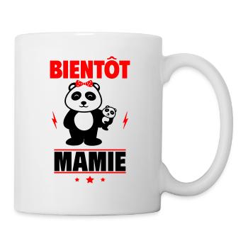 bientôt mamie,futur grand-mère - Mug blanc - blanc - Droite