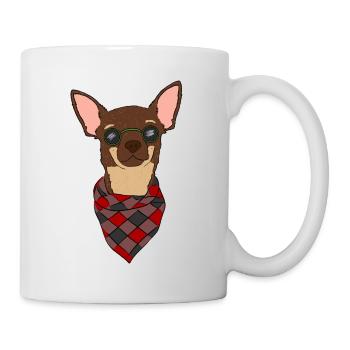Chihuahua brown beige tan - Mug - white - Right