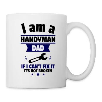 Ich bin ein Handwerker-Papa, Vatertagsgeschenk - Tasse - Weiß - Rechts